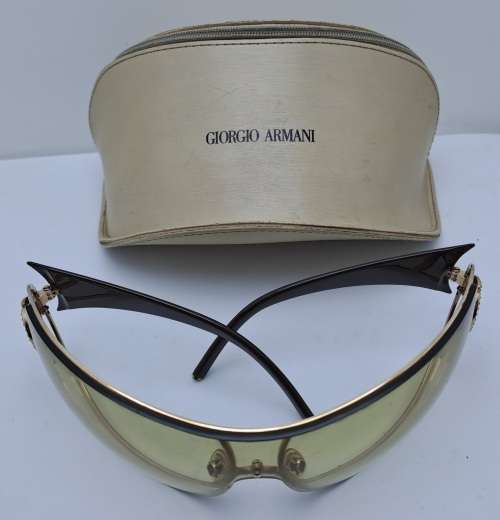 Pre-Owned Giorgio Armani designer Sunglasses -with Case -Used Condition