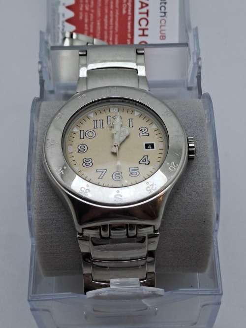 Pre-owned Swatch Irony AG2001 Men`s  Quartz watch Swiss made -Great Condition with box and Papers.