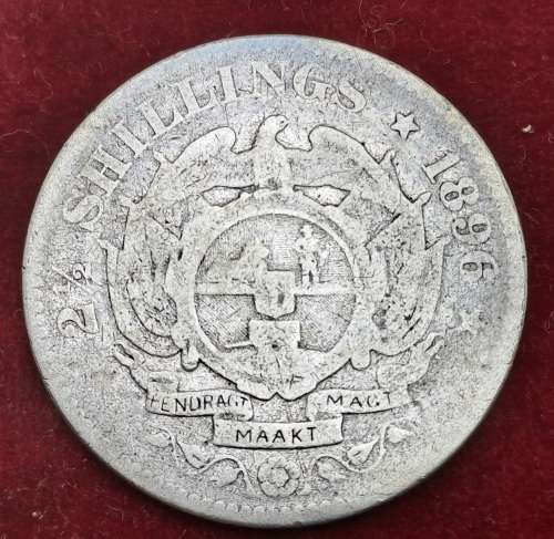 1896  SILVER  2½ Shillings Zuid Afrikaansche Republiek
