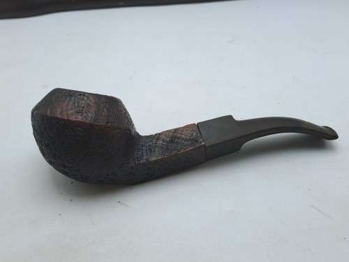 5 Used Vintage smoking Pipes with wooden stand-1 Antique Petersons System Pipe with sterling silver