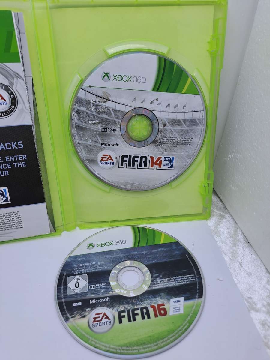 Pre-Owned `FIFA 14 and 16 in Same Case`  for  XBOX 360