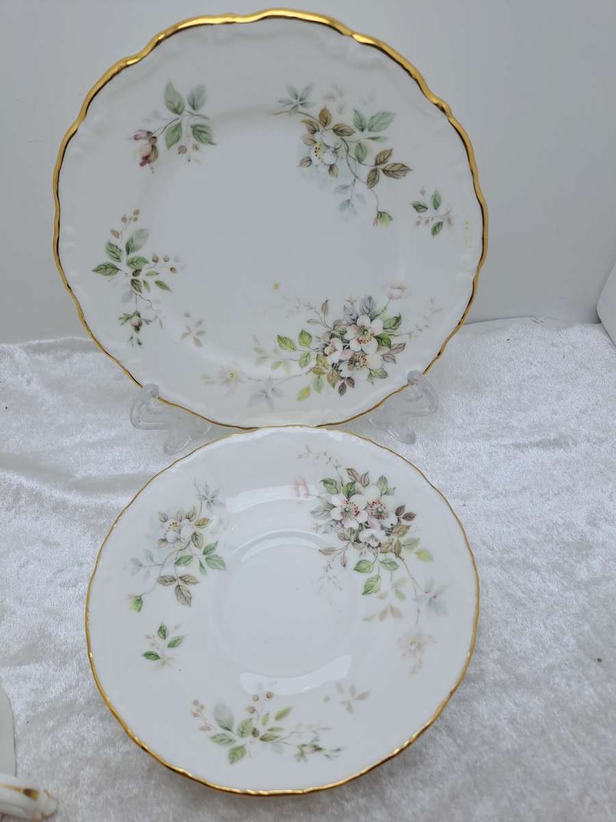 Vintage 1982 Royal Albert `Haworth` Bone China Tea Trio (6 Available)