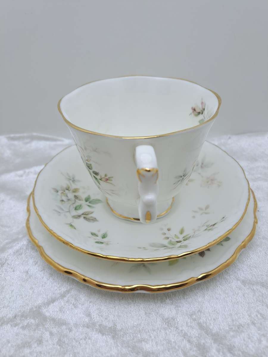 Vintage 1982 Royal Albert `Haworth` Bone China Tea Trio (6 Available)