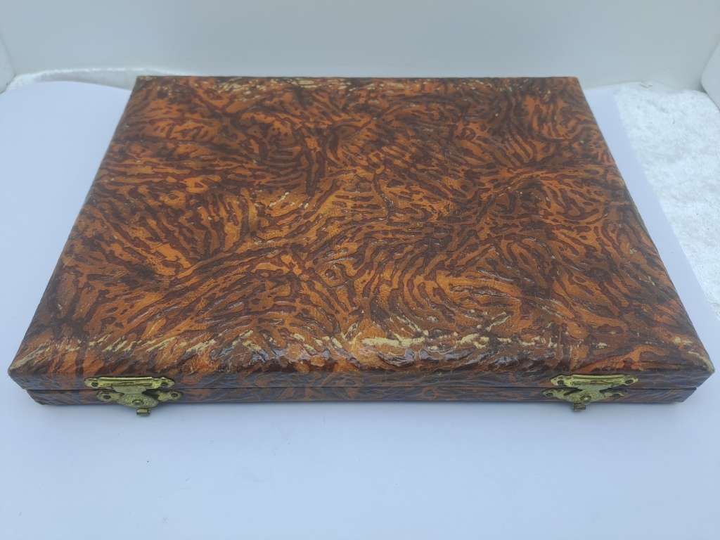 8pc Vintage Angora Silver Plate E.P.N.S TeaSpoon Set -Boxed-England