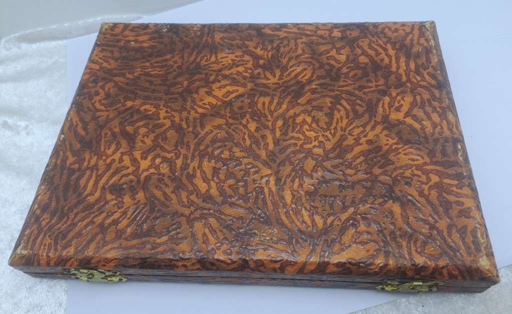 8pc Vintage Angora Silver Plate E.P.N.S TeaSpoon Set -Boxed-England