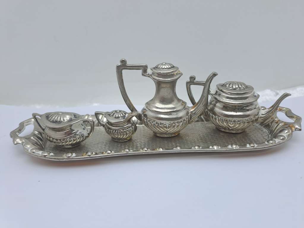 Vintage Miniature Teaset Silver Plated