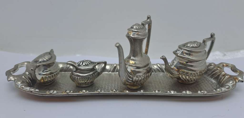 Vintage Miniature Teaset Silver Plated
