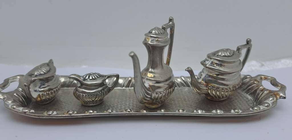Vintage Miniature Teaset Silver Plated
