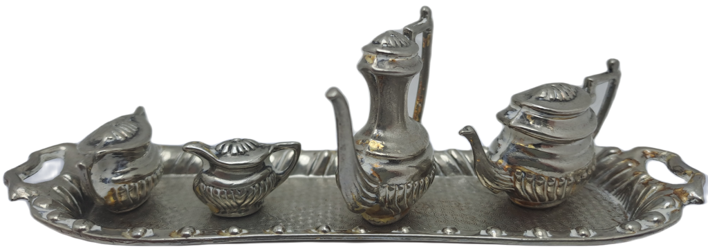 Vintage Miniature Teaset Silver Plated
