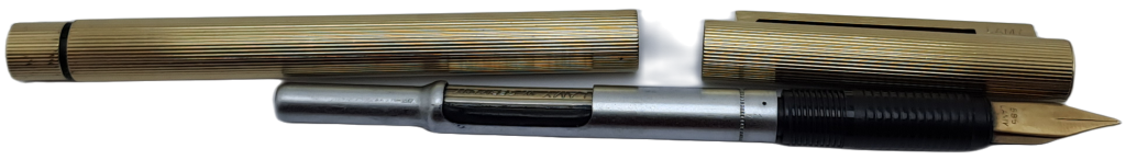 Vintage Gold Tone Lamy Fountain Pen with 585 (14 ct Gold ) Nib - Engraved - Germany