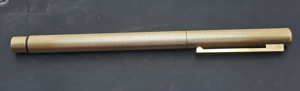 Vintage Gold Tone Lamy Fountain Pen with 585 (14 ct Gold ) Nib - Engraved - Germany