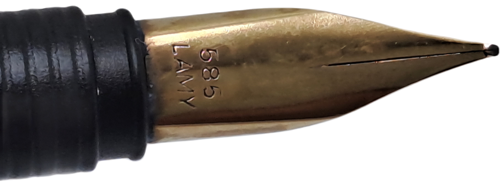 Vintage Gold Tone Lamy Fountain Pen with 585 (14 ct Gold ) Nib - Engraved - Germany