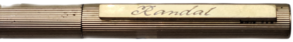 Vintage Gold Tone Lamy Fountain Pen with 585 (14 ct Gold ) Nib - Engraved - Germany