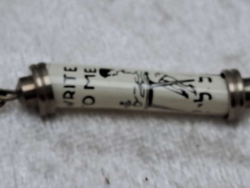 Vintage Merkur Sterling Silver Judaica Pen Made in Israel - Ink is dry.