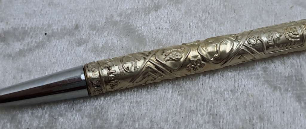 Vintage Merkur Sterling Silver Judaica Pen Made in Israel - Ink is dry.