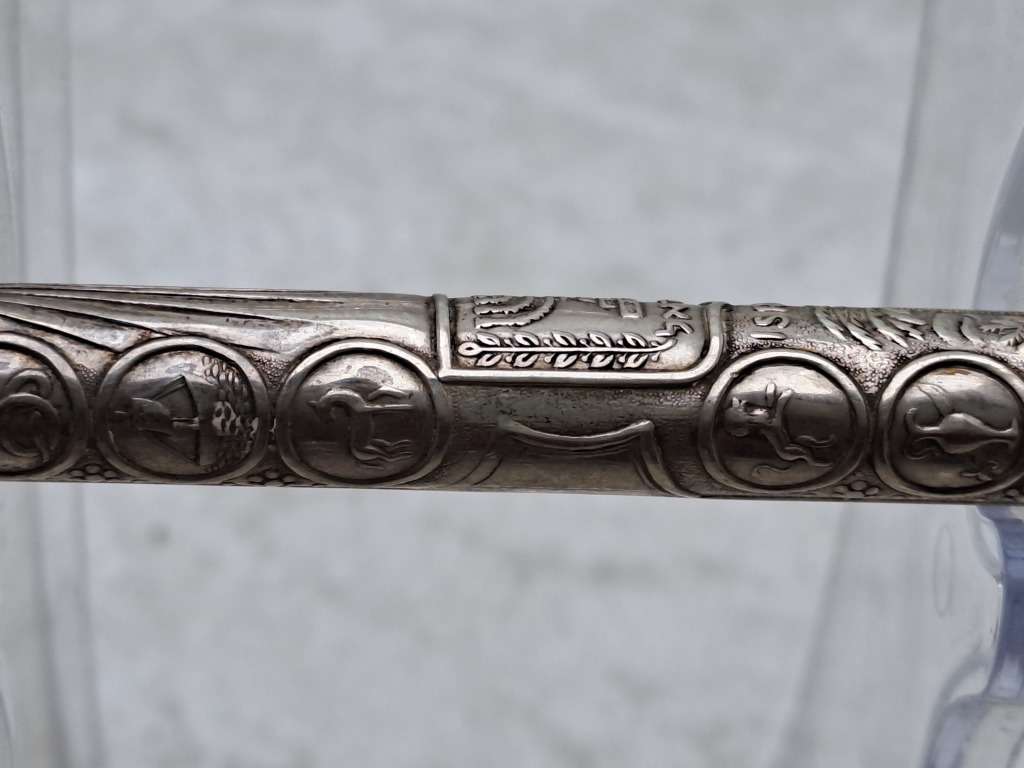 Vintage Sterling Sterling Silver Judaica Pen Made in Israel - Ink is dry.