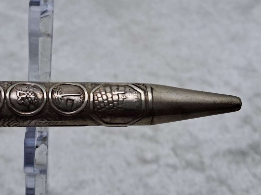 Vintage Sterling Sterling Silver Judaica Pen Made in Israel - Ink is dry.