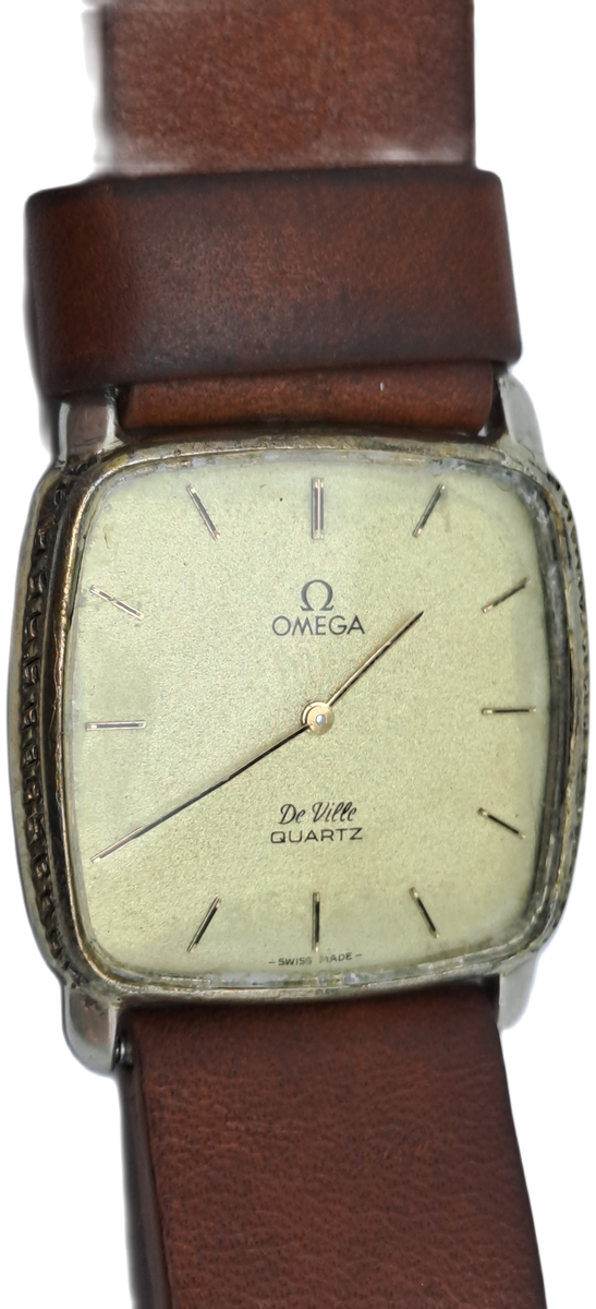 Vintage Omega de Ville Quartz watch -NOT WORKING- Non Omega Leather strap