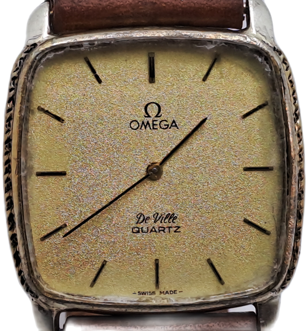Vintage Omega de Ville Quartz watch -NOT WORKING- Non Omega Leather strap