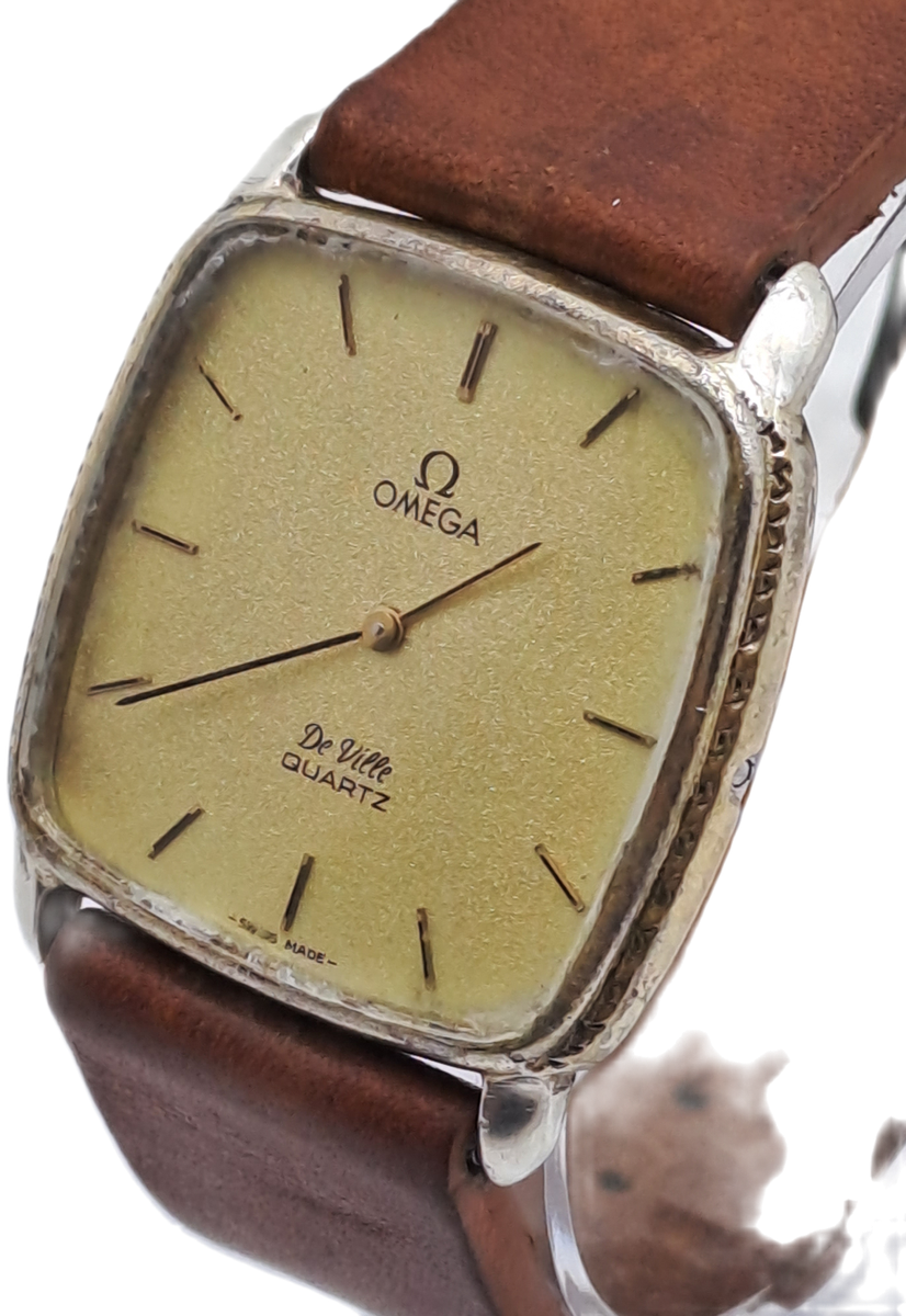 Vintage Omega de Ville Quartz watch -NOT WORKING- Non Omega Leather strap
