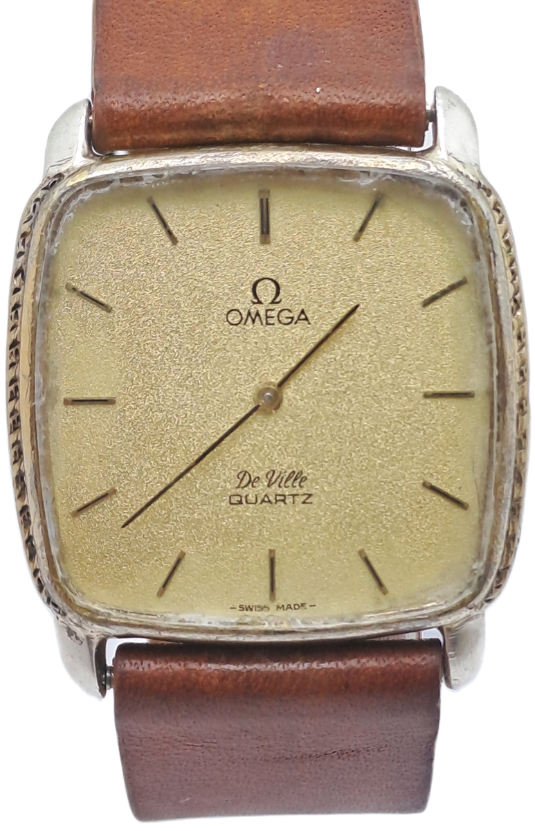 Vintage Omega de Ville Quartz watch -NOT WORKING- Non Omega Leather strap