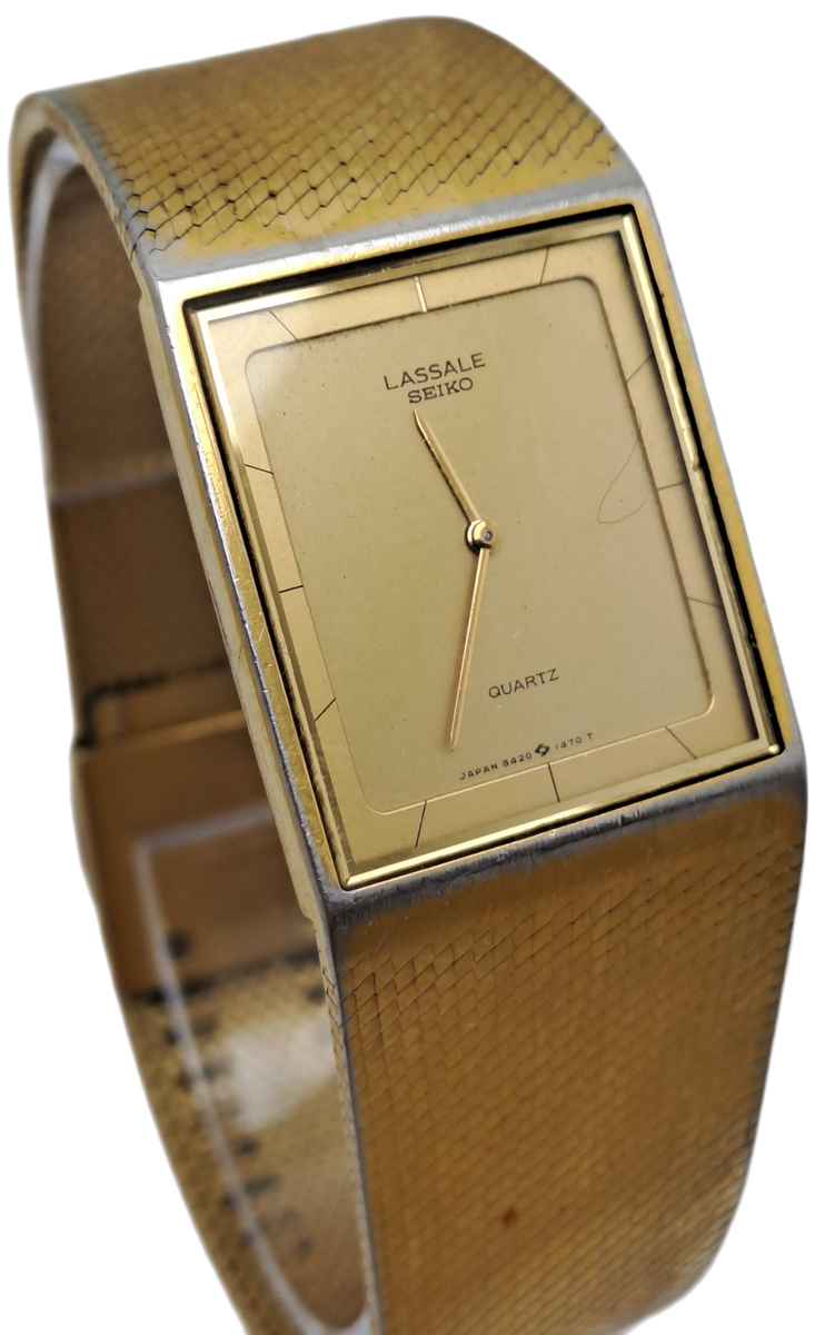 Pre-owned Vintage Lady`s Seiko Lassale Quartz watch 8420-6869-Working