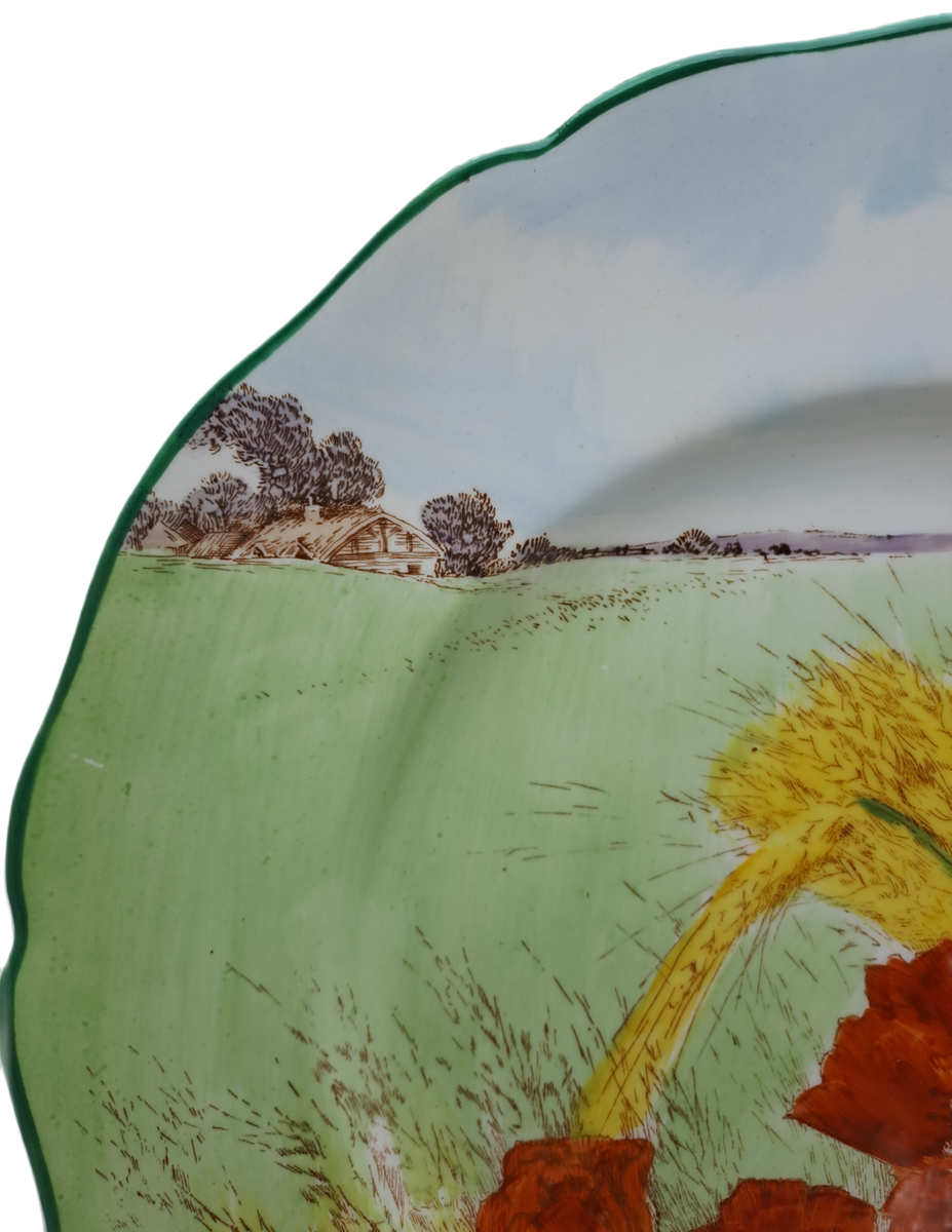 Vintage  C1949 Royal Doulton D.6341 ``Poppies in a Cornfield`` Plate- 26,4cm