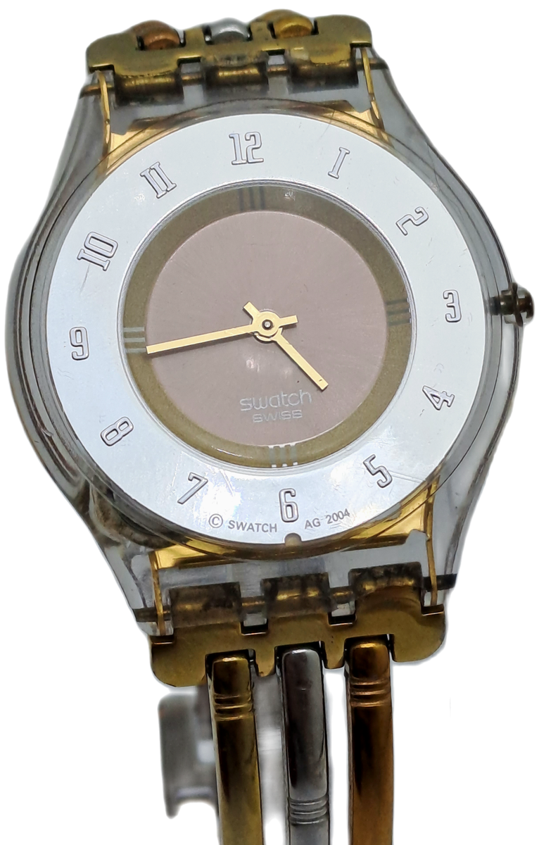 Pre-Owned 2004 Swiss Made Ladies SKIN Swatch watch working