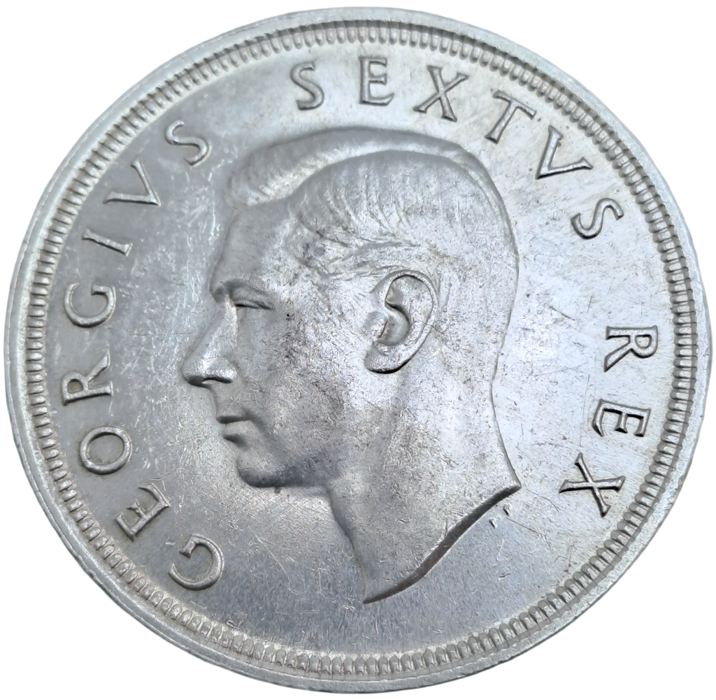 1948 South Africa Silver 5 Shillings -George VI 5 Shillings
