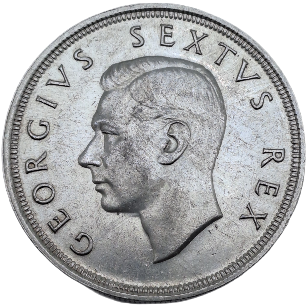 1948 South Africa Silver 5 Shillings -George VI 5 Shillings