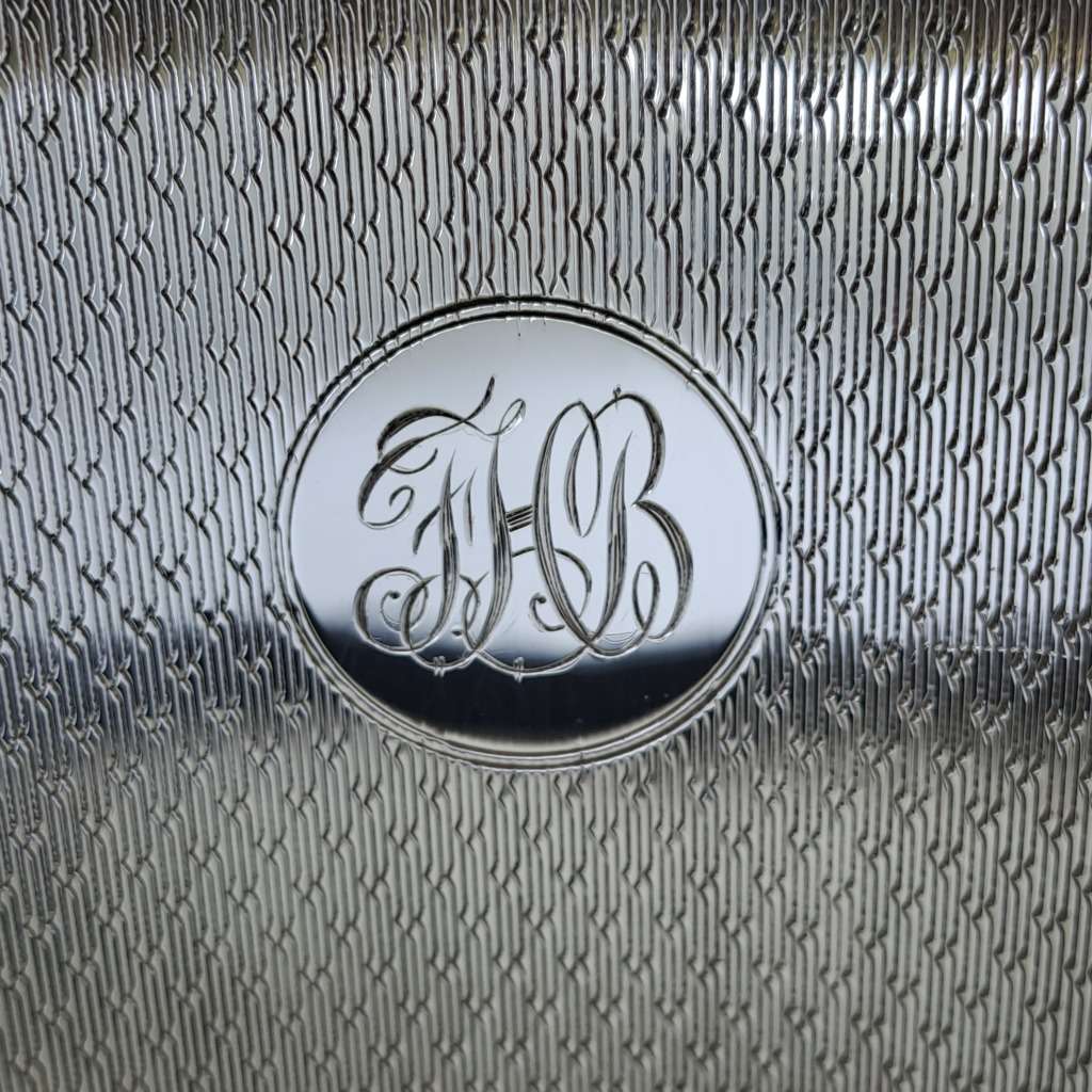 Vintage Hallmarked 1932 Sterling SILVER Gentlemen`s Styling Hair Brush set Birmingham England-Boxed