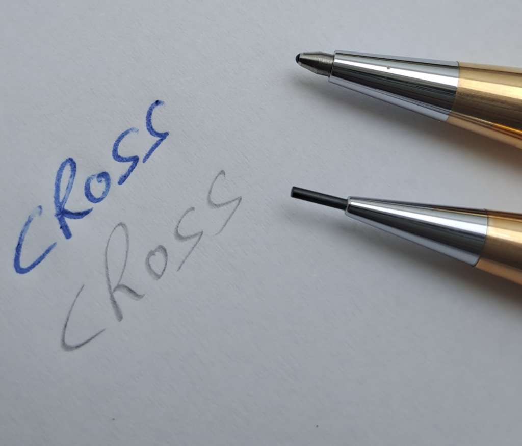 Vintage Cross 1/20 14kt Rolled Gold Pen and Pencil set -In Case - Barclays Branded
