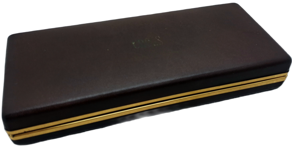 Vintage Cross 1/20 14kt Rolled Gold Pen and Pencil set -In Case - Barclays Branded