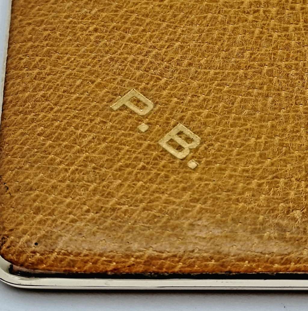 Vintage BBB Cigarette Case made in England - initials P.B on it