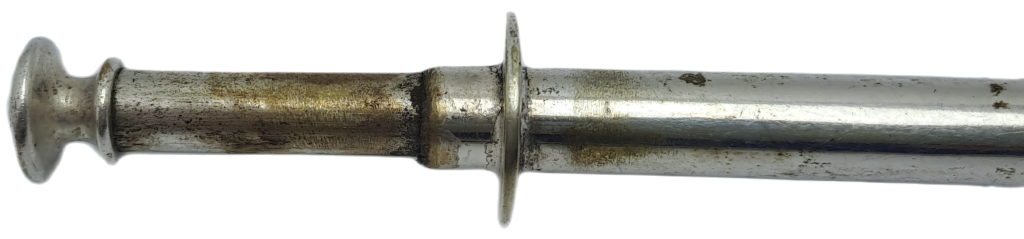 Antique Silver Plate Trident Bread Fork with Plunger Regd. No 570650