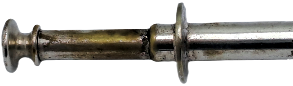 Antique Silver Plate Trident Bread Fork with Plunger Regd. No 570650