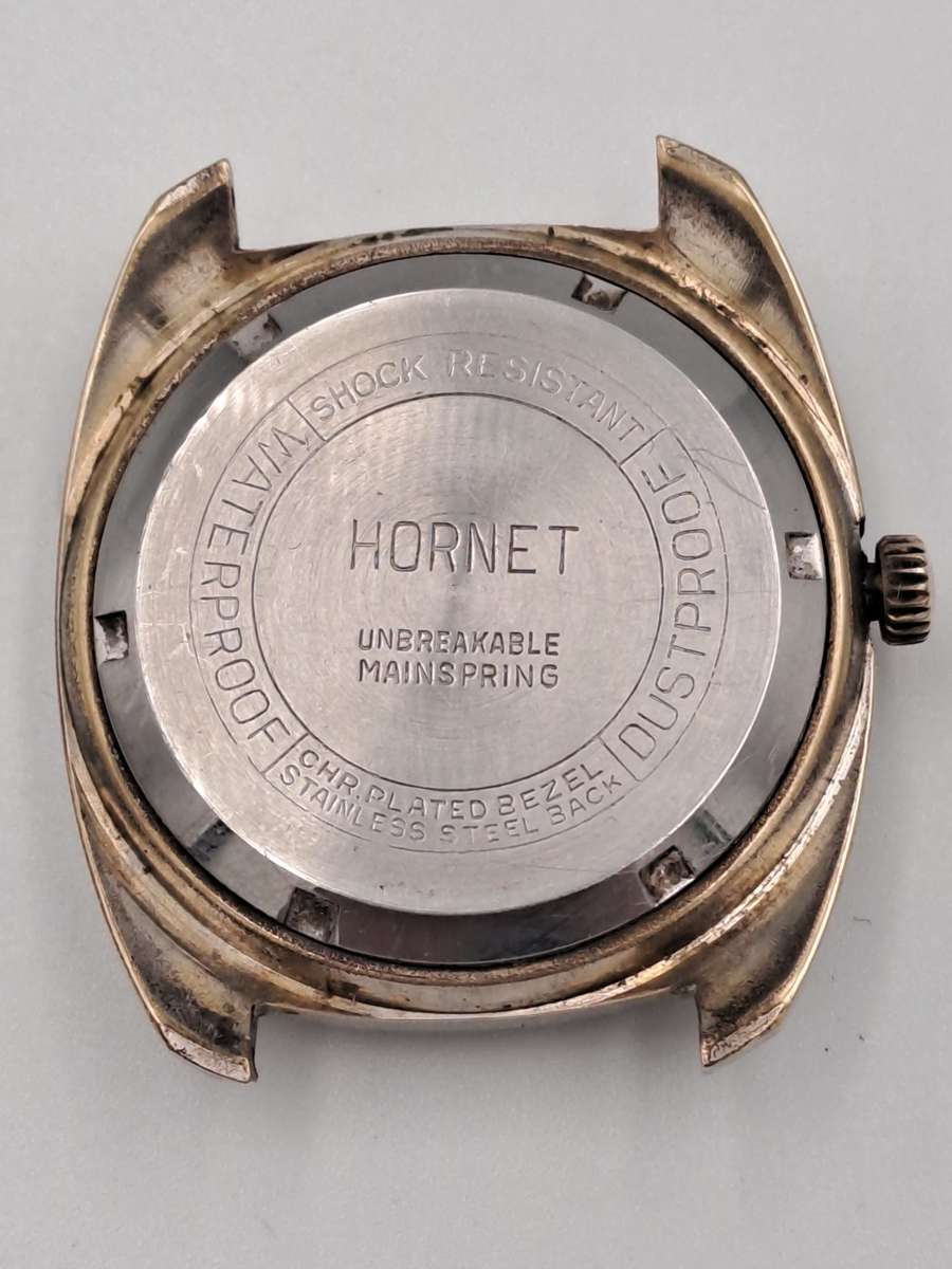 Vintage Swiss Jewelette Hornet Mens Mechanical Watch -17 Jewels -NOT WORKING