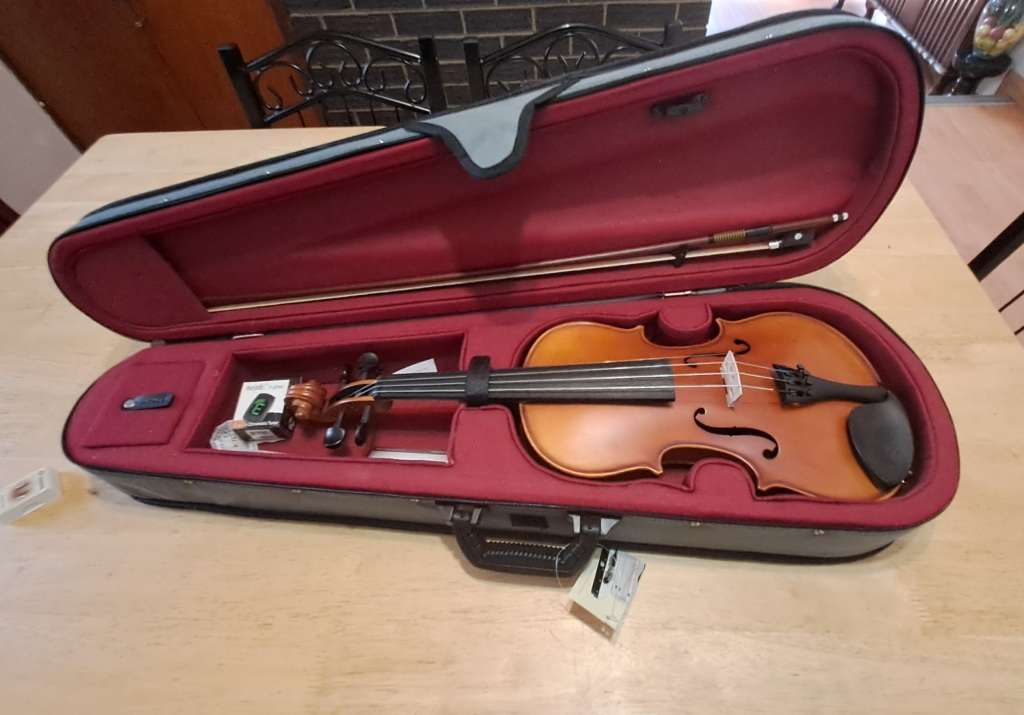 Sandner SV-2 4/4 full size violin in case - made in Germany