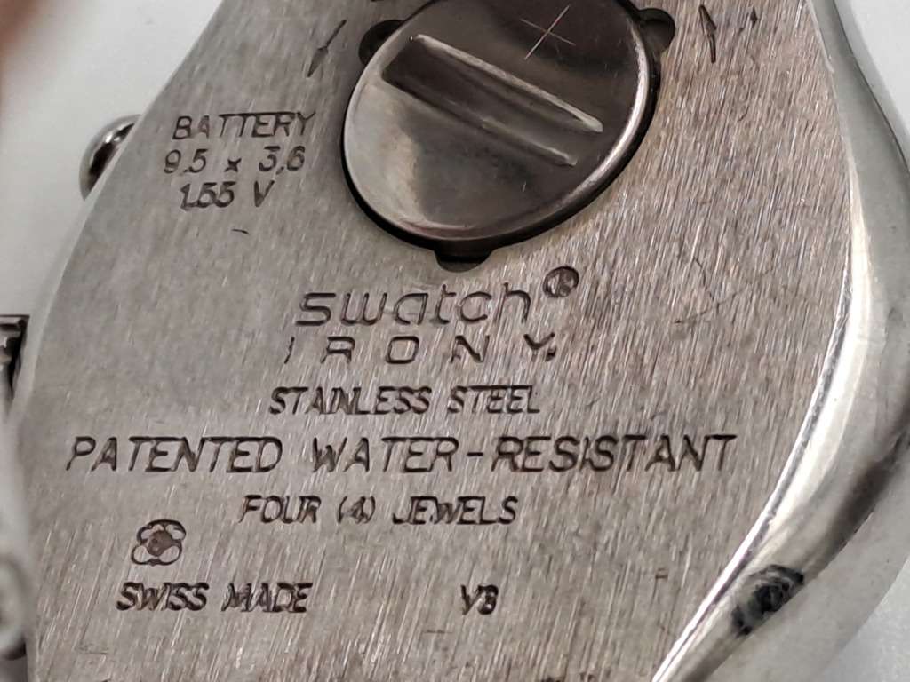 Pre-Owned AG1999 Mens Swiss Swatch IRONY Chrono Mesmeric Blue Watch