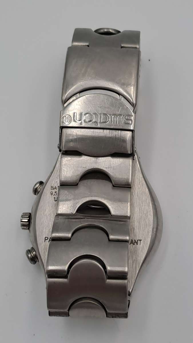 Pre-Owned AG1999 Mens Swiss Swatch IRONY Chrono Mesmeric Blue Watch