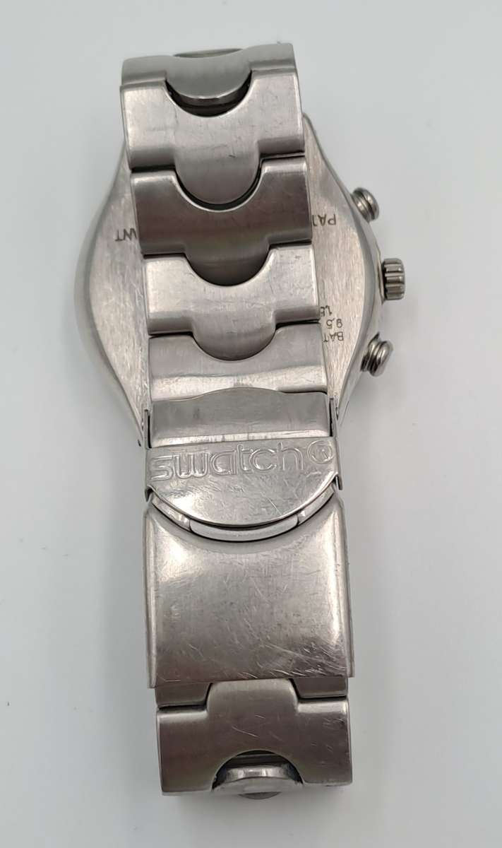 Pre-Owned AG1999 Mens Swiss Swatch IRONY Chrono Mesmeric Blue Watch