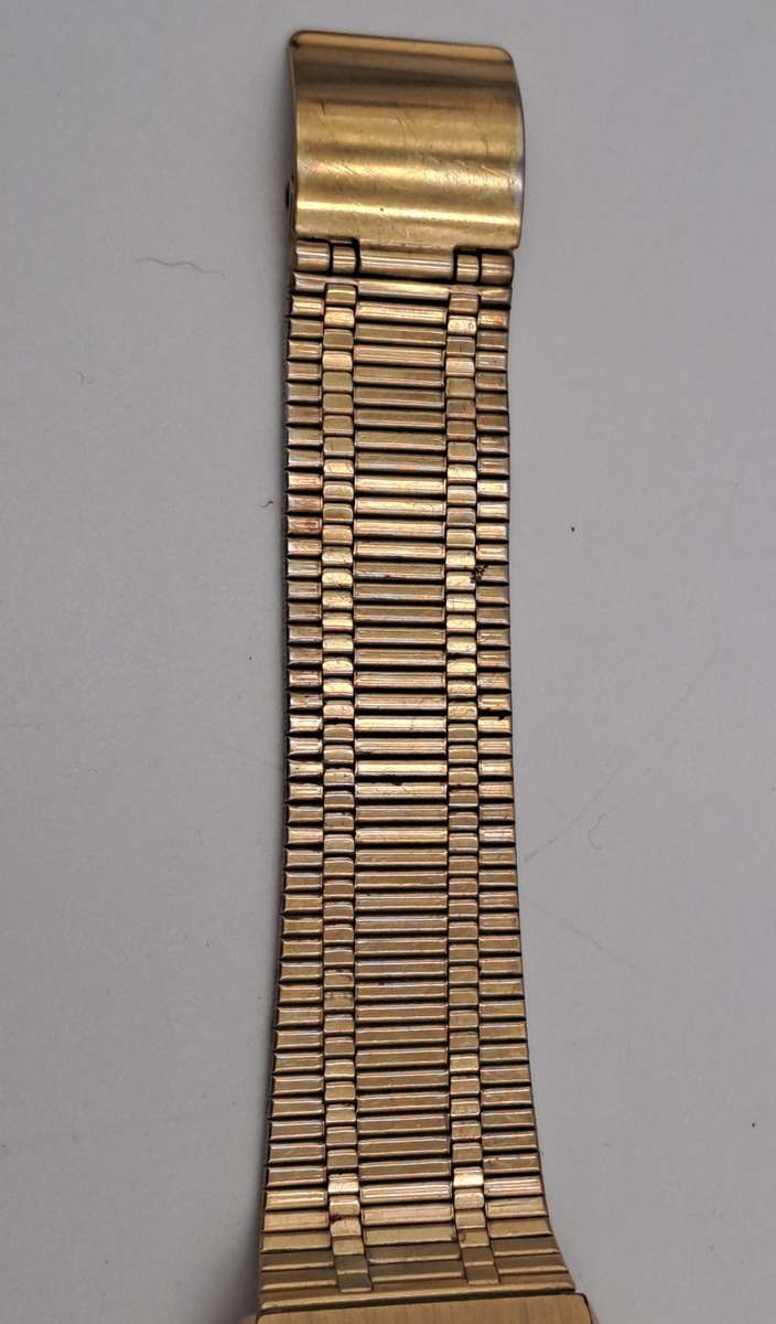 Vintage 1979 Seiko Mens Day-Date Quartz Gold Tone Watch- Working
