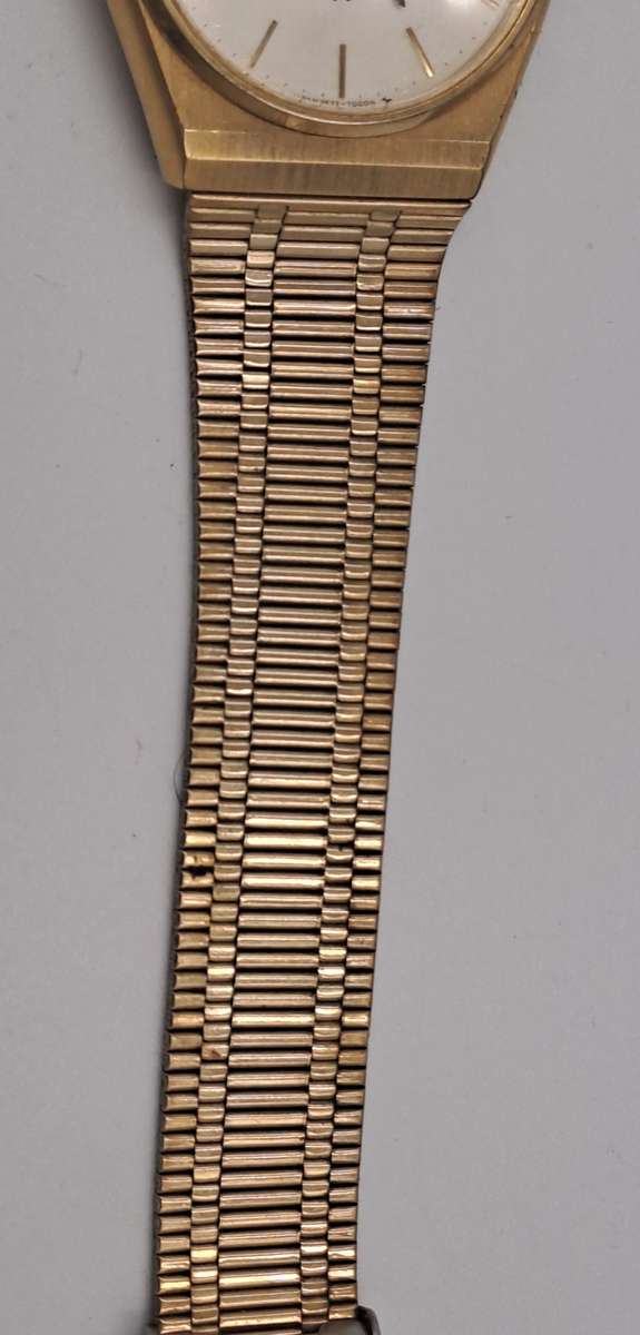 Vintage 1979 Seiko Mens Day-Date Quartz Gold Tone Watch- Working