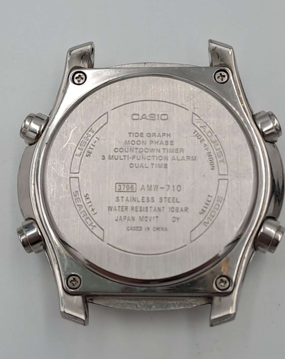 Vintage  Pre-Owned Casio Analog Digital Marine Gear AMW-710 Mens Watch -Working