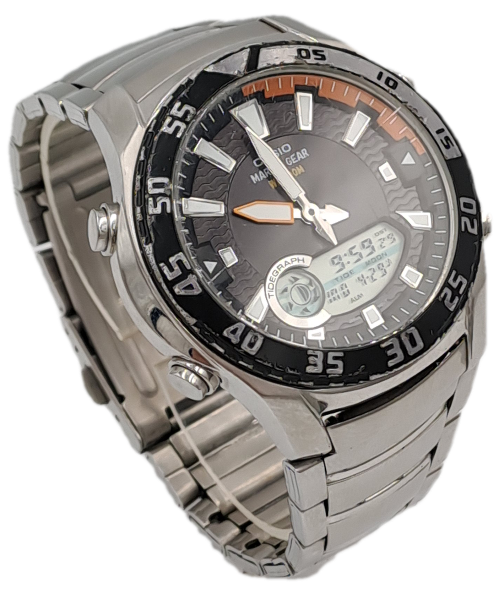 Vintage  Pre-Owned Casio Analog Digital Marine Gear AMW-710 Mens Watch -Working