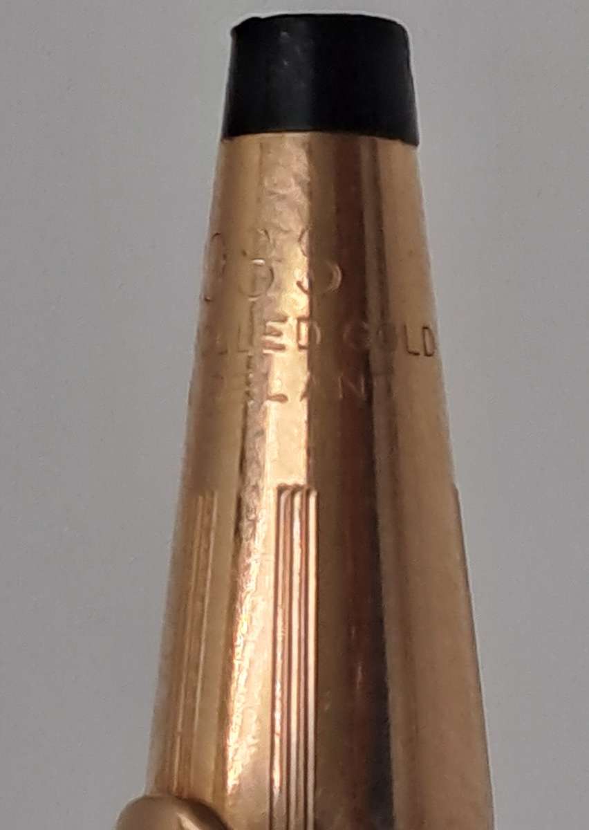 Vintage Cross  1/20 14kt rolled gold pen set Sasol 10 years Branded - In case - see condition.