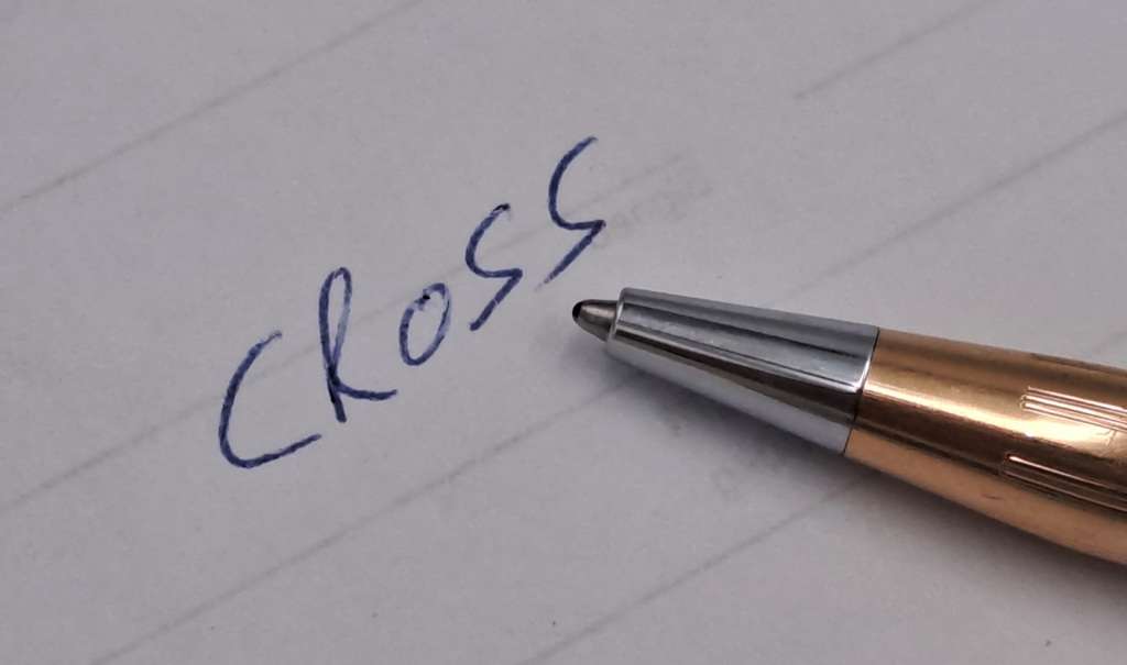 Vintage Cross  1/20 14kt rolled gold pen set Sasol 10 years Branded - In case - see condition.