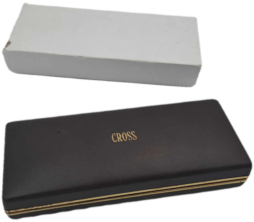 Vintage Cross  1/20 14kt rolled gold pen set Sasol 10 years Branded - In case - see condition.