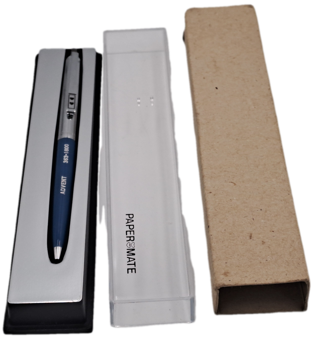 Vintage Delux power point Papermate pen still in case and Box -Branded - Made in Mexico-ink is dry.