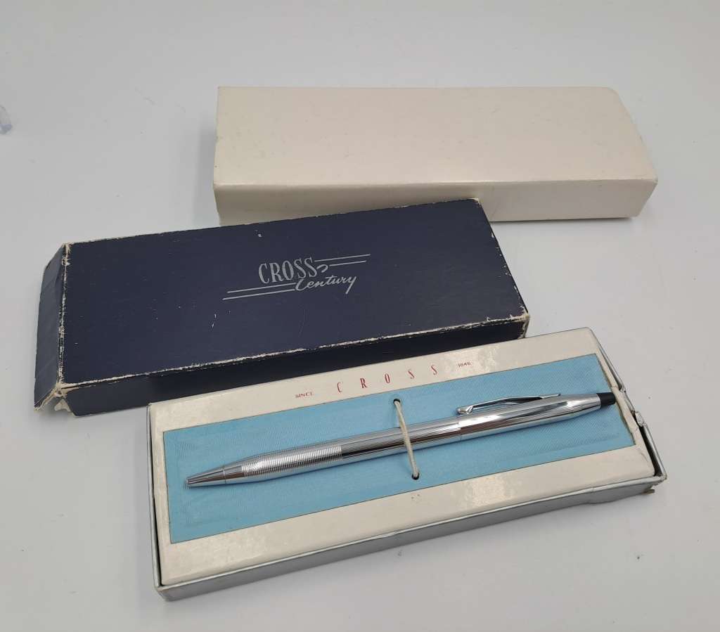 Pre-owned Chrome Cross Century Ballpoint Pen -made in the USA
